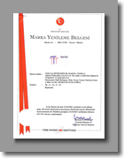 Tektaş Marka Tescil Belgesi